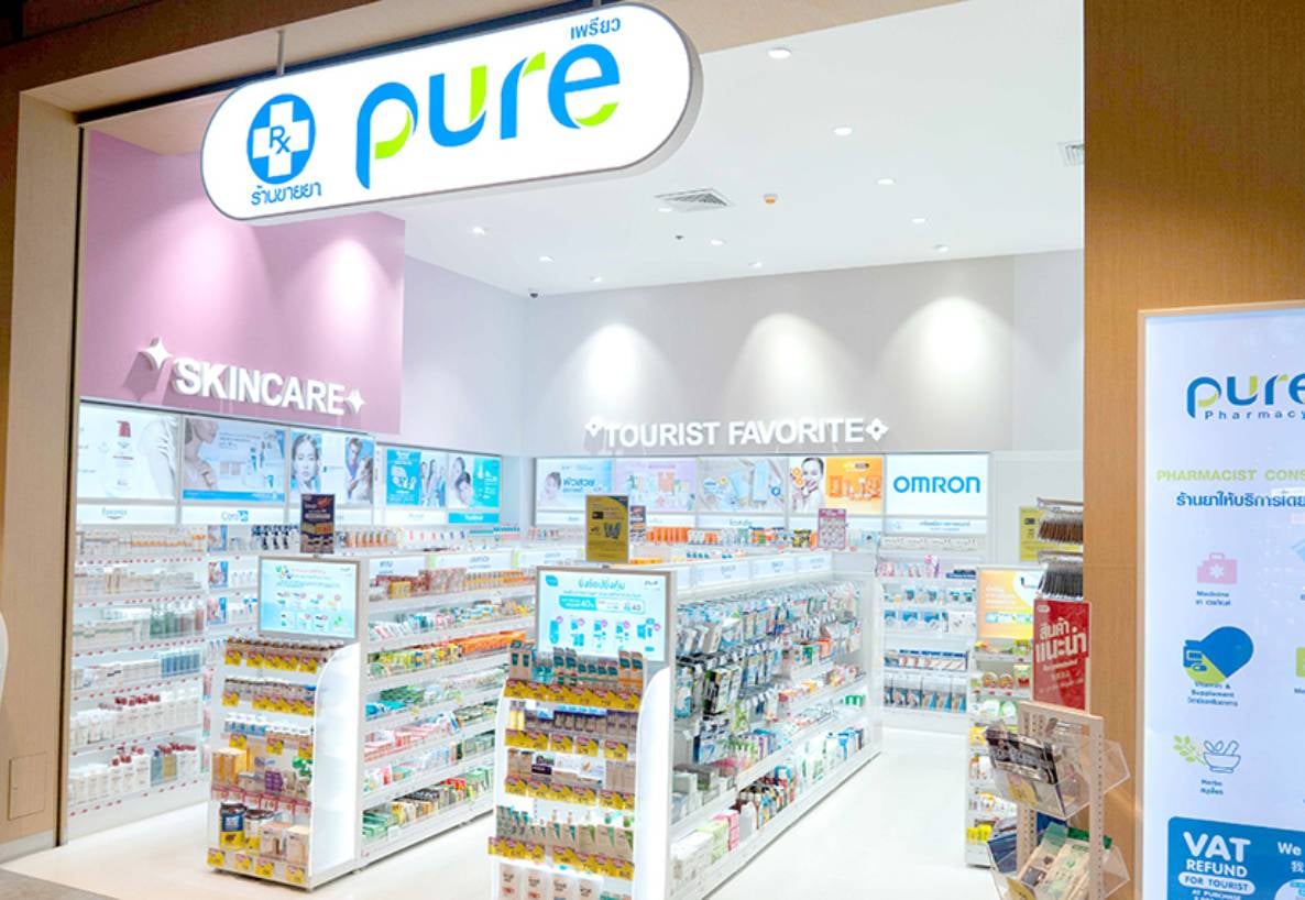 ร้านยาเพรียว (PURE) เปิดสาขาใหม่ล่าสุด ที่บิ๊กซี หัวหิน มาร์เช่