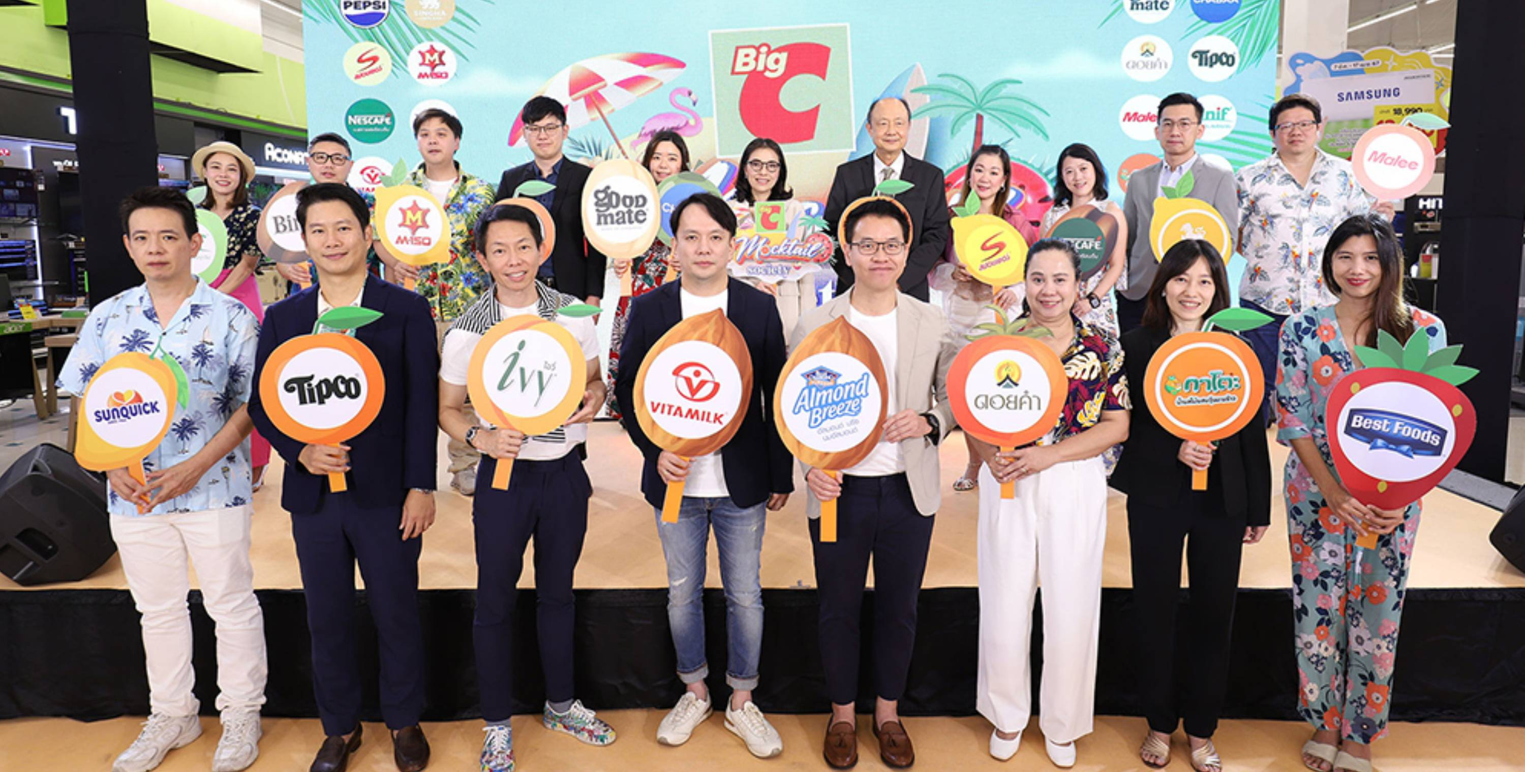 บิ๊กซี ชวน 19 แบรนด์เครื่องดื่มชั้นนำ เสิร์ฟความสดชื่นสะใจรับซัมเมอร์ พร้อมแจกโปรสุดคุ้ม  ในงาน “Mocktail Society Happy Summer @ Big C ปีที่ 2” แท็กทีมหนุ่มฮอต “ลุค อิชิคาว่า”  และบาร์เทนเดอร์ชื่อดัง ปลดปล่อยไอเดียหลากหลายเมนูม็อกเทลสีสันคัลเลอร์ฟูลค