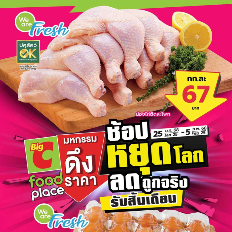 ช้อปของครบ ลดถูกจริง รับสิ้นเดือน วันที่ 25 ม.ค - 5 ก.พ 68