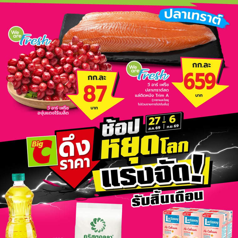 ช้อปหยุดโลก แรงจัดรับสิ้นเดือน วันที่ 27ส.ค - 6 ก.ย เท่านั้น!!