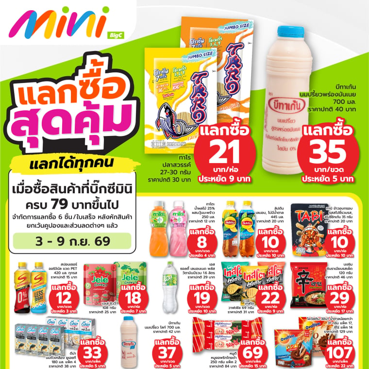 แลกซื้อ สุดคุ้ม แลกได้ทุกคน ที่บิ๊กซีมินิ